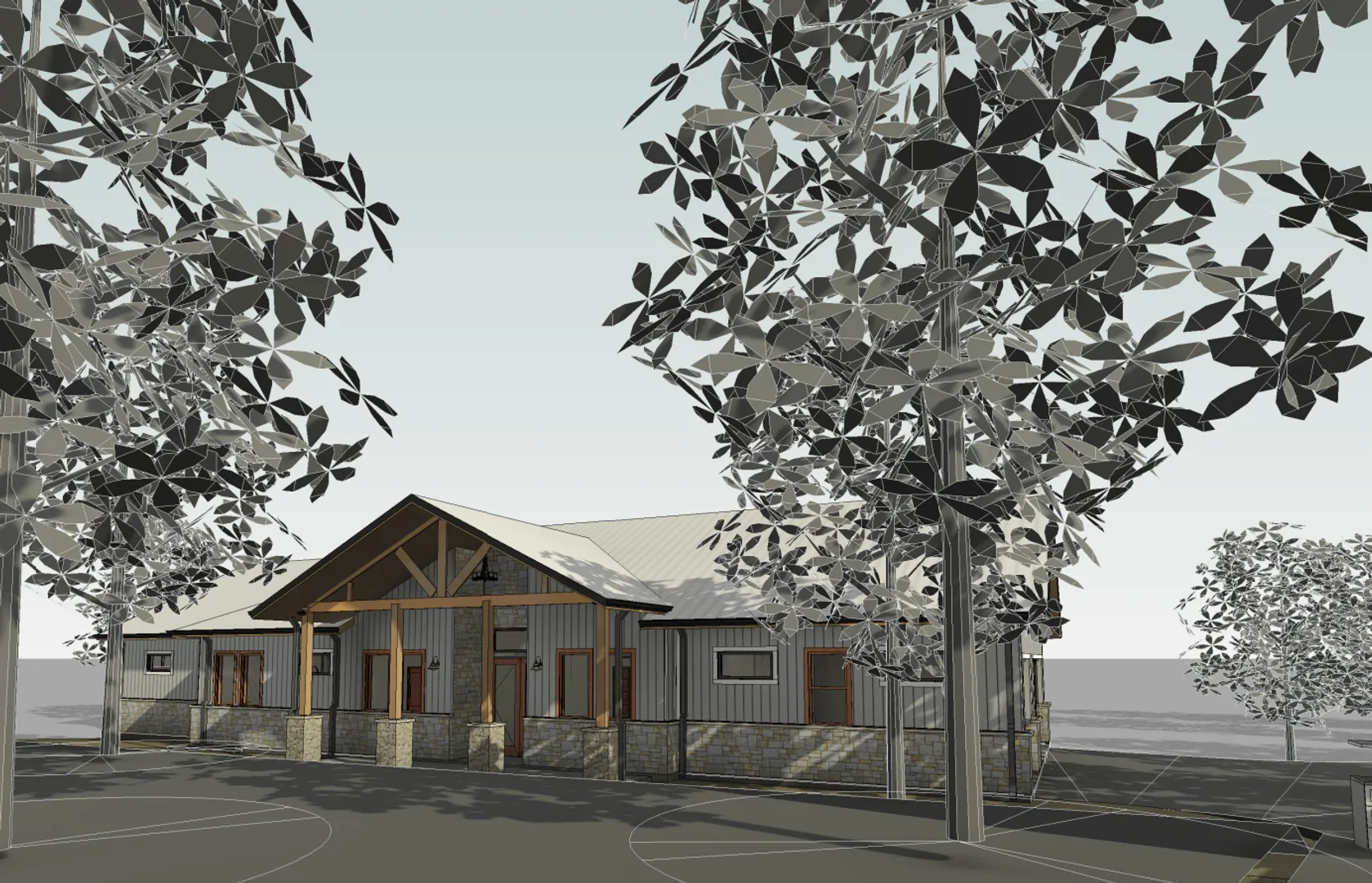 Generated design of a home